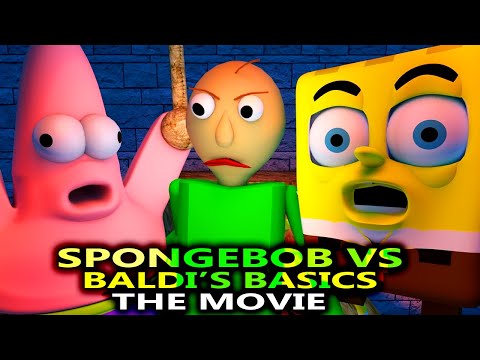 NEW BALDI'S BASICS VS SPONGEBOB CHALLENGE! Minecraft Horror Game Animation Video
