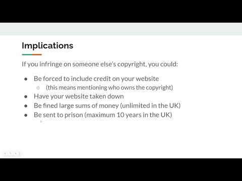 National 5 WDD Lesson 3 - Copyright Designs and Patents Act