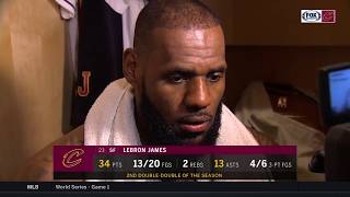 LeBron James discusses starting at point guard win