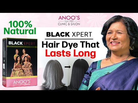 Anoos Black Xpert Mixing & Application | Turn Grey hair into Black Hair naturally #naturalhairdye