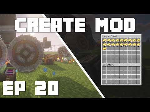 Rockit14 - Minecraft Create Mod Tutorial - How to Make a Gold Farm Ep 20