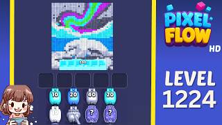Pixel Flow Level 1224 Solution Walkthrough