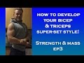 DAY IN A DIET | SUPER-SET ARMS | Strength & Mass Training EP3 UK Student Teen Bodybuilding