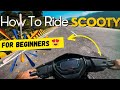 How To Ride Scooty Scooty Chalana Sikhen 5 Min Me How To Ride Ntorq Scooty