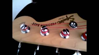 Video thumbnail for Squier Precision Bass Guitar by Fender/Standard Special(Apple Candy Red) #fenderbass  #squierbass by Bogzter9