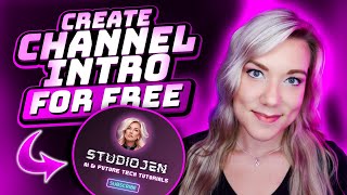 How to Create a YouTube Channel Intro for FREE Using Canva (Animated & HD Quality!)