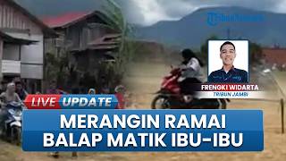 Emak-emak Racing Adu Skill Balap Motor Matic di Kaki Gunung Masurai Merangin, Semarak Lebaran 2026