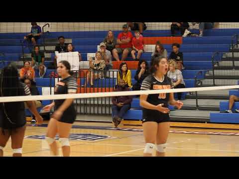 Carolina Alonso's serve gets a reaction out of Haven Hernandez