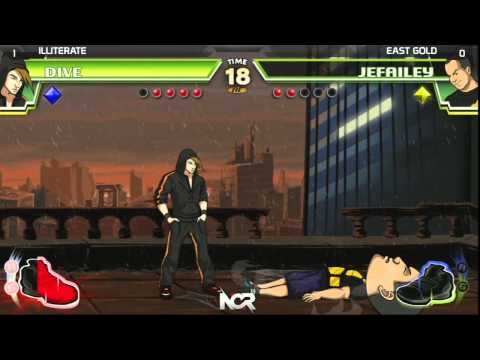 Divekick: iLLiterate vs East Gold - Top 8 Winners - NCR 2014