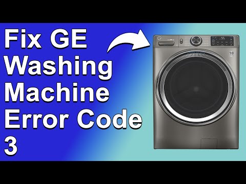 How To Fix GE Washing Machine Error Code 3 (Locked Rotor Error - What Causes It, And The Solution)