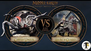 650 POINTS MIDDLE EARTH SBG BATTLE REPORT | Helm's Guard vs Cirith Ungol