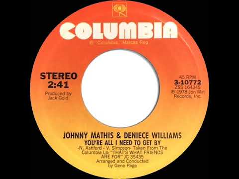 1978 Johnny Mathis & Deniece Williams - You’re All I Need To Get By