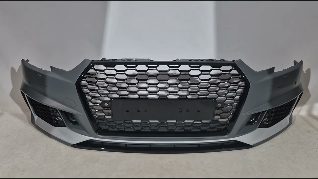Audi A4 B9 2015-2024 гг. Передний бампер RS-Style (2015-2019) Video 2