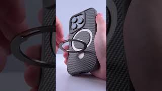 TPU+PC чехол Metal Buttons with MagSafe Carbon Ring для Apple iPhone 17 (6.3) Черный TPU+PC чехол Metal Buttons with MagSafe Carbon Ring для Apple iPhone 17 (6.3) Черный