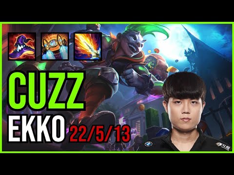 CUZZ - EKKO vs. TALIYAH Jungle | KR CHALLENGER | PATCH 11.1