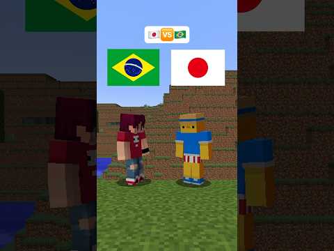 🤝 #minecraft  🇧🇷🆚🇯🇵