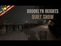 Quiet Snowy Night Walk In Brooklyn Heights Heavy Snow NYC Walking Tour 4K