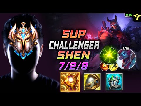 Challenger Shen Support vs Trundle - 챌린저 장인 서폿 쉔 템트리 룬 솔라리 여진 シェン Шен 暮光之眼 慎 - LOL KR 11.19