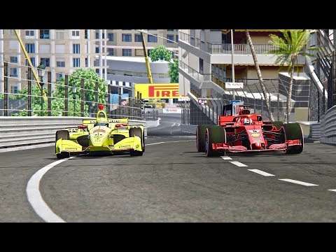 Ferrari F1 2018 vs IndyCar 2018 - Monaco