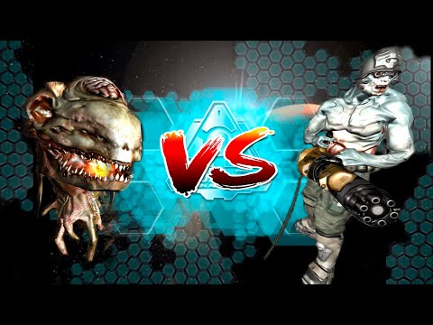 Cacodemon vs Zombie Commando -  DOOM 3 Monster Infighting