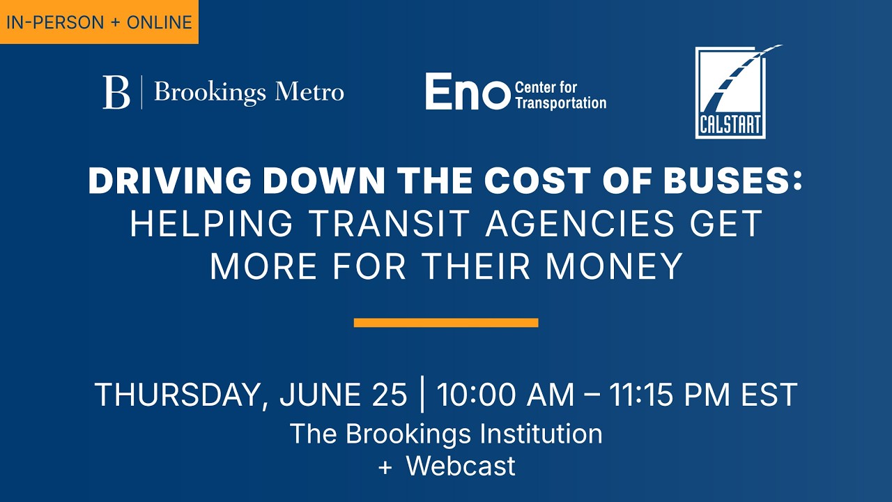 Driving down the cost of buses: Helping transit agencies get more for their money