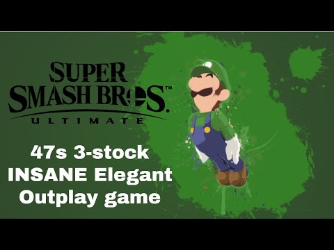SSBU#19 ||  MOST INSANE 47s 3-stocks NVR Elegant outplay game i've ever seen