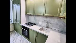 Неоклассическая угловая коричневая кухня Проект 140 фото 9