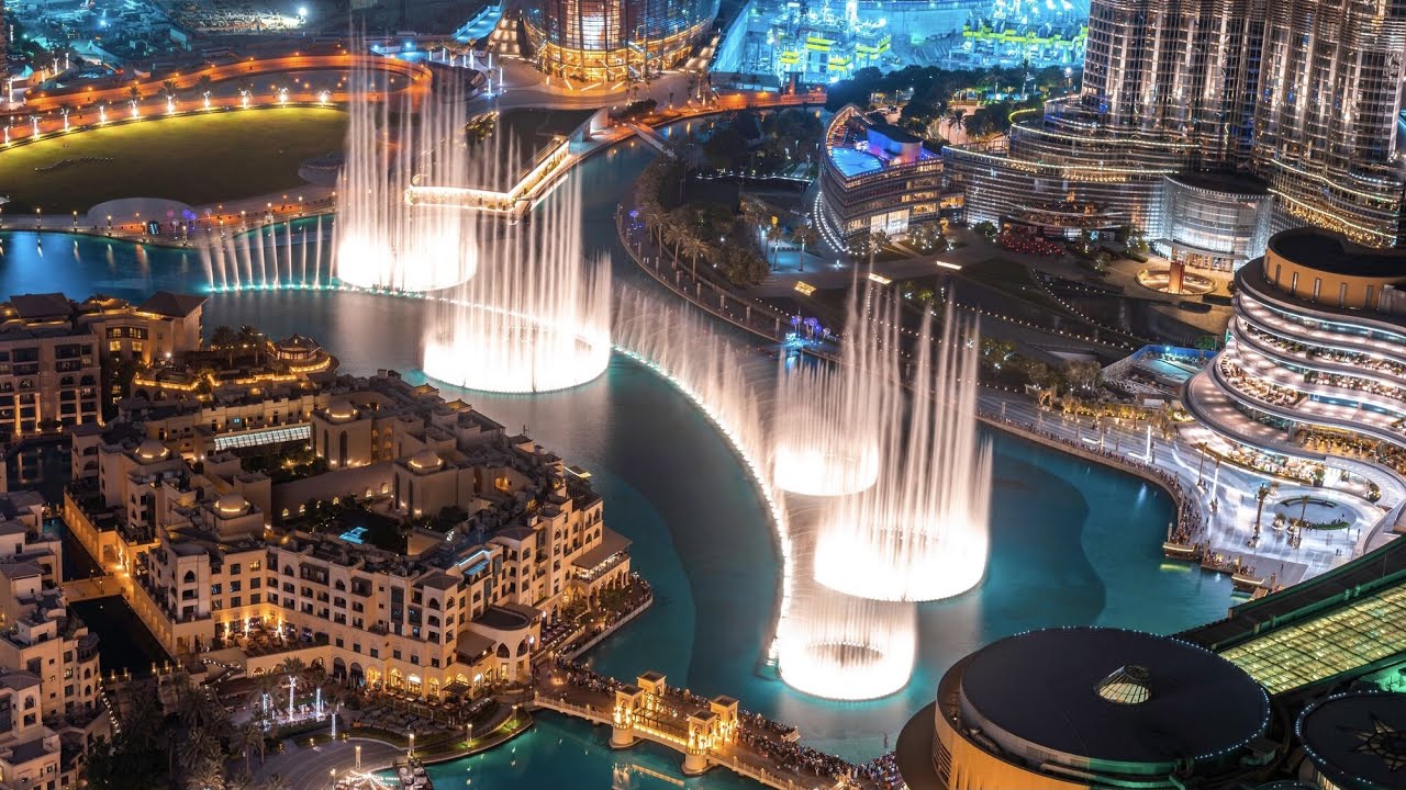The Dubai Fountain full show + beautiful song