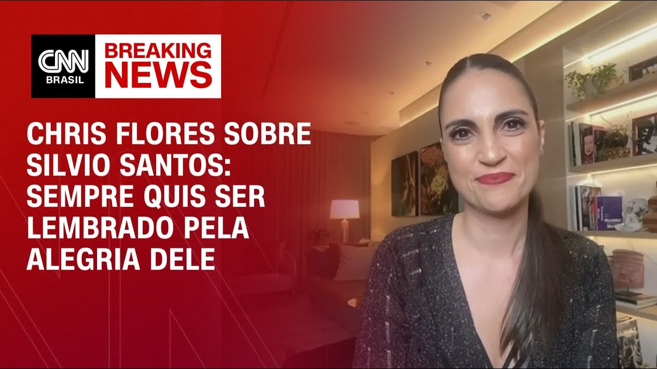 Chris Flores sobre Silvio Santos: Sempre quis ser lembrado pela alegria dele | CNN PRIME TIME