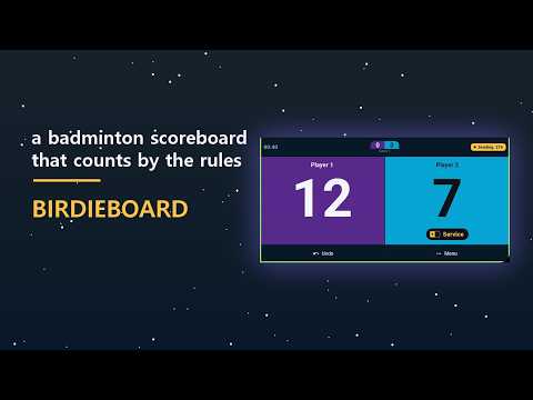 Birdieboard: Badminton Score video thumbnail