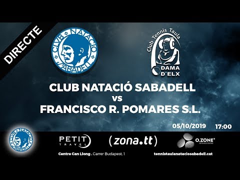 05/10/2019 17:00 CLUB NATACIÓ SABADELL vs FRANCISCO R. POMARES S.L.
