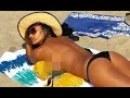 Nicole Scherzinger Topless Sunbathe In Malibu