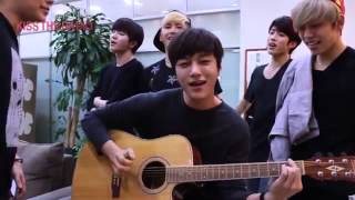 INFINITE L ft. INFINITE   &#39;Can You Smile&#39; Guitar Accoustic Version