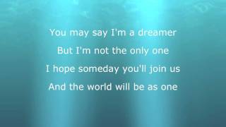 Imagine Glee- Instrumental with Lyrics (No Vocals)