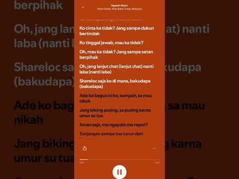 ngapain repot - toton caribo, wizz baker, fresly nikijuluw #liriklagu #music #laguviral #trending