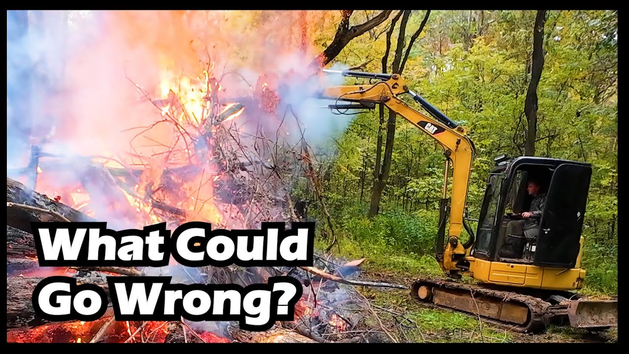 The  Absolute BEST Way! - Land Clearing Cleanup with Excavator