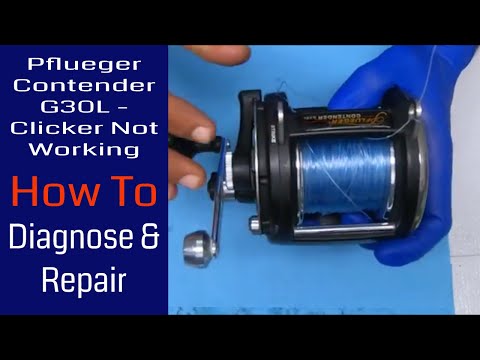 Pflueger Contender G30L - Clicker Not Working. How To Fix: Fishing Reel Repair