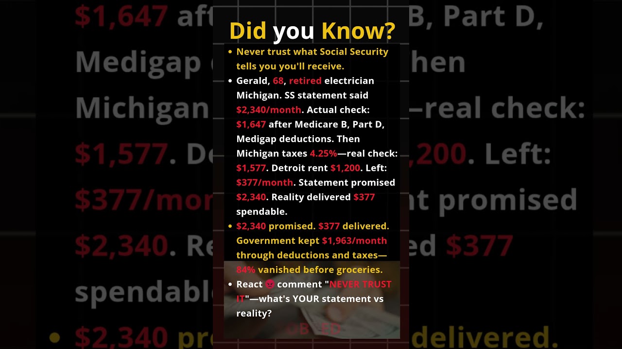 SS Promised Gerald $2,340—Delivered $377 After Deductions 🧨 #comparison #shocking