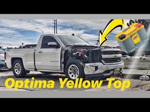 Optima Yellow Top Battery Upgrade Install On A 2016 Silverado 1500 Z71