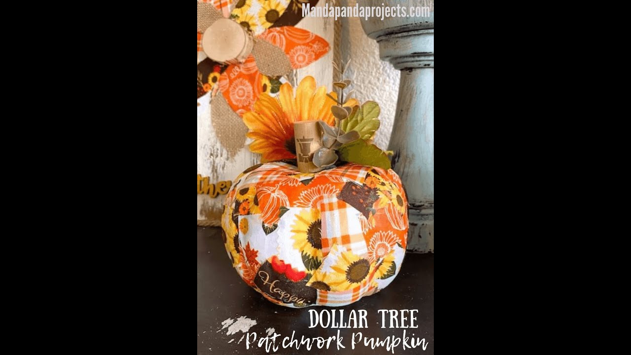 Fabric Patchwork Pumpkin - Fall - Aug 2021