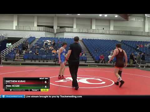182 Lbs Cons. Round 3 - Matthew Kubas, IL Vs Finn McGee, IL 98e6