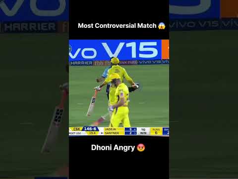 Remember this last over thriller 😱 | dhoni angry moment 😡 #dhoni #iplfight #cricketlover #ipl #angry