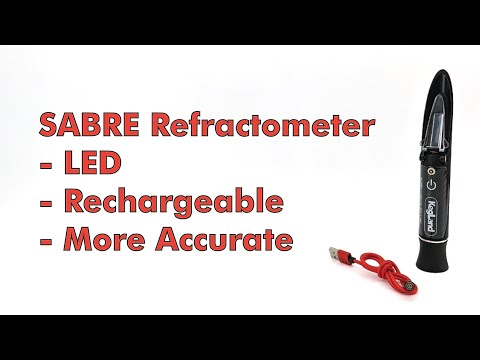 SABRE - Refractometer - More Accurate, Triple Scale, Rechargeable and LED Light