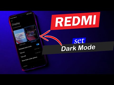 How to enable or Disable Dark Mode in Redmi Smartphones || Dark Mode in Redmi || Dark Mode settings
