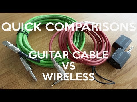 Quick Comparisons: Guitar Cable VS Wireless (BOSS WL-20)