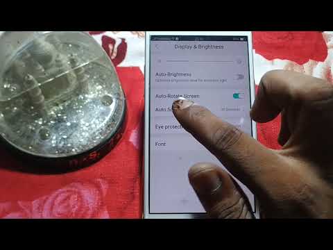 how to turn off outo rotate mode oppo A73