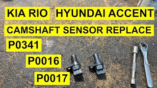 Camshaft Position Sensor Location & Replacement On Kia Rio, Rio 5, Spectra & Hyundai Accent 1.6L
