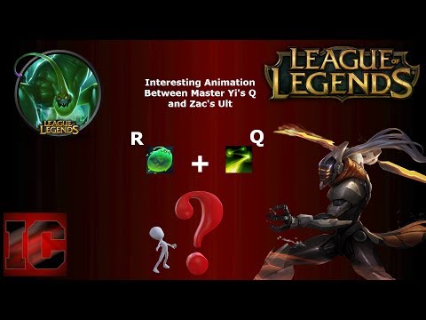 Interesting animation between Master Yi's Alpha Strike and Zac's Ult | #LeagueOfLegends (S7 Ranked)