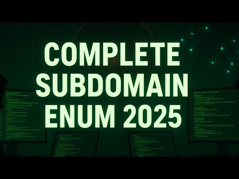Complete Subdomain Enumeration Tutorial 2025 | Bug Bounty Hunting Guide - Install ALL Tools | Part 2