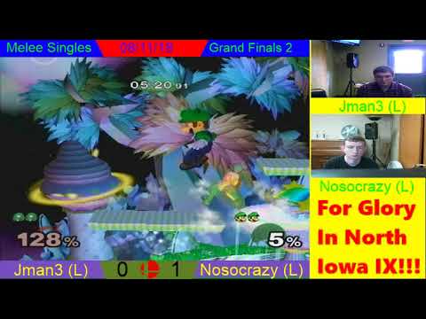 FGINI IX - Melee Singles - Grand Finals Set 2 - Nosocrazy (L) vs Jman3 (L)